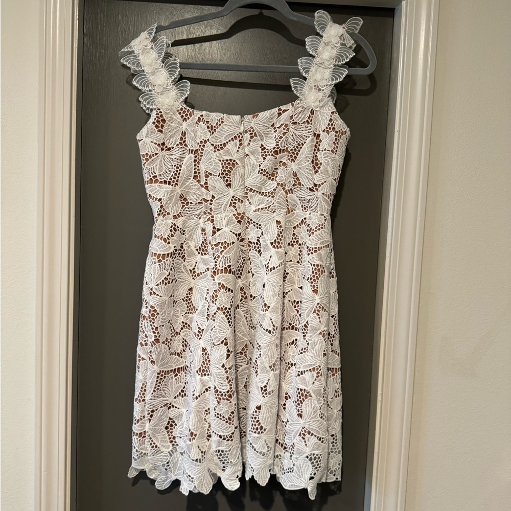 Elliatt White Lace Dress